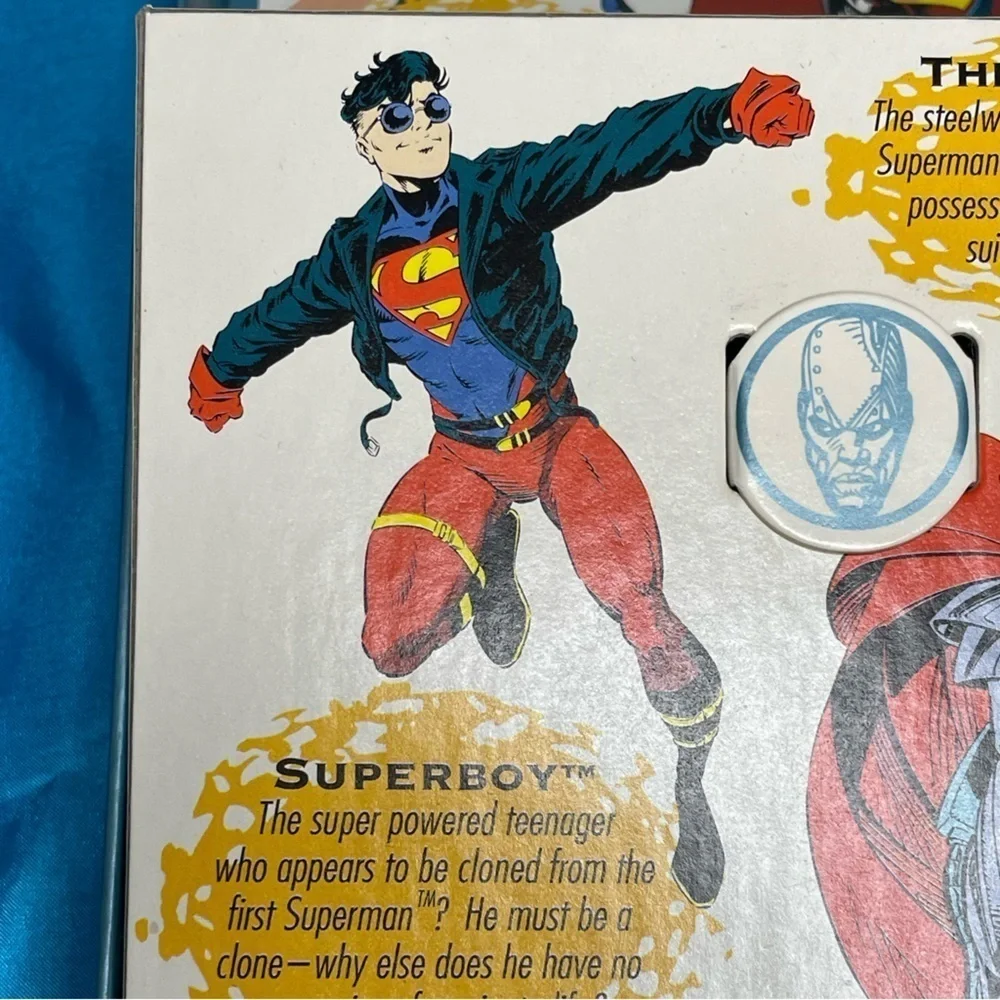 FOSSIL COMMEMORATIVE WATCH “REIGN OF THE SUPERMEN” 1993 COA NIB NUMBERED